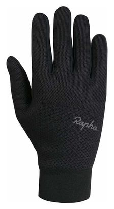 Rapha Merino Long Gloves, Black