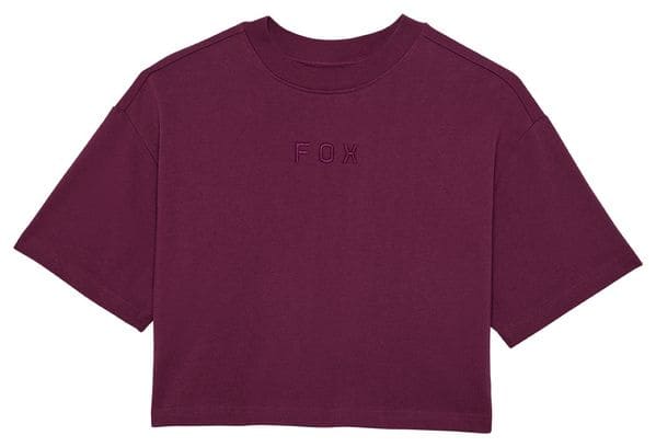 Camiseta de manga corta Fox Wordmark Morada <p>Crop para mujer</p>