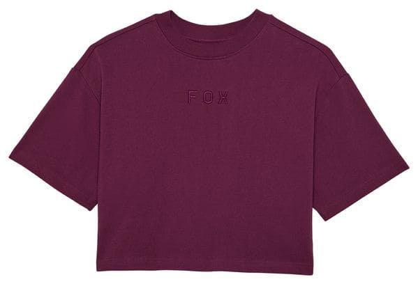 T-Shirt Manches Courtes Crop Fox Wordmark Femme Violet