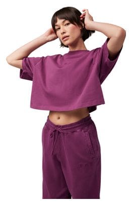 Camiseta de manga corta Fox Wordmark Morada <p>Crop para mujer</p>