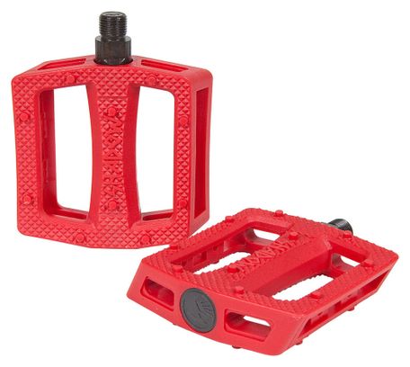 TSC Plastic Pedals RAVAGER Red