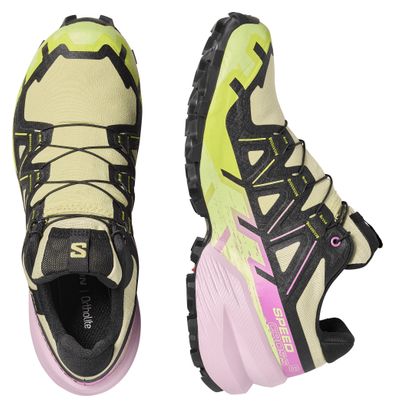 Salomon Speedcross 6 GTX Trail Running Shoes Yellow/Pink Women's