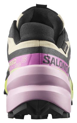 Salomon Speedcross 6 GTX Trail Running Shoes Yellow/Pink Women's