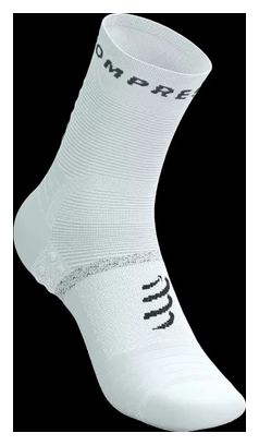 Chaussettes Compressport Pro Marathon Socks V2.0 Blanc 