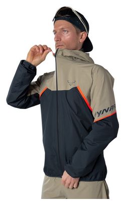 Chaqueta impermeable Dynafit Alpine GTX Azul caqui para hombre