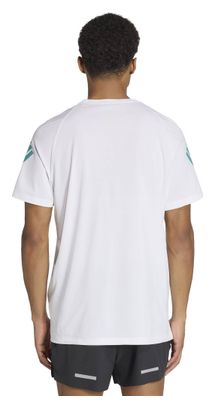 T-Shirt Running adidas adi365 Climacool Blanc/Vert Homme