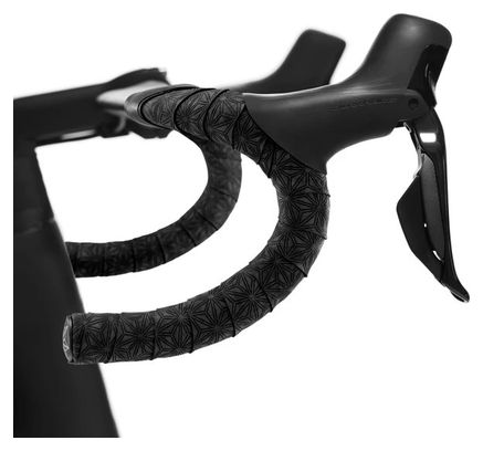 Supacaz Super Sticky Kush Black Suede Handlebar Tape with End Caps