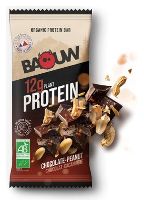 Baouw Barre Protéinée BIO Chocolat Cacahuètes 50g