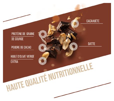 Barre Protéinée BIO Baouw Chocolat Cacahuètes 50g