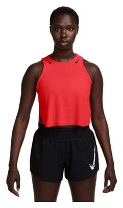 Nike Dri-Fit ADV Aeroswift Crop Tanktop Rot Damen