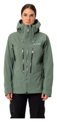 Women's waterproof Jacket Vaude Monviso 3L Green