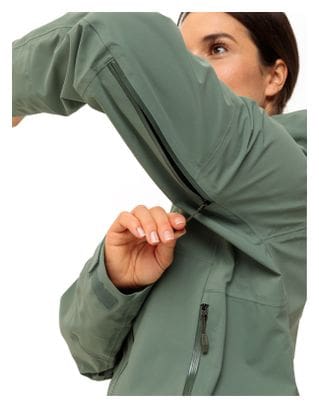 Women's waterproof Jacket Vaude Monviso 3L Green