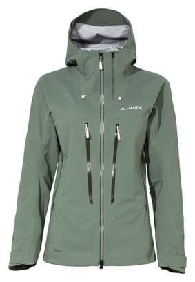 Wasserdichte Jacke Women Vaude Monviso 3L Grün