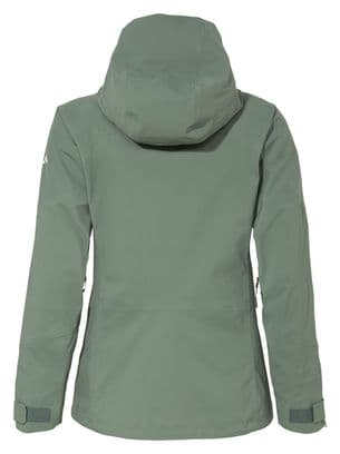 Wasserdichte Jacke Women Vaude Monviso 3L Grün