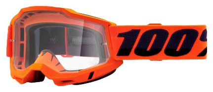 100% ACCURI 2 OTG Maske | Orange | Klare Brille