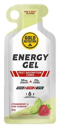 GoldNutrition Energy Gel Fragola/Lime 40g