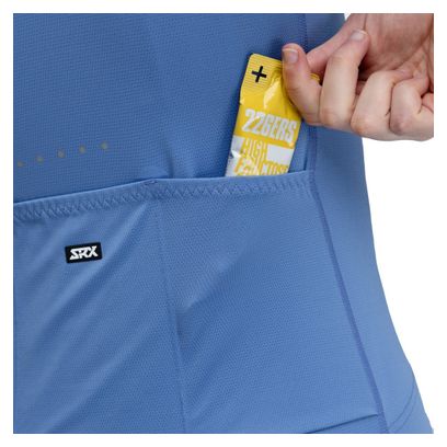Maillot vélo ultraléger homme Cyclisme SRX Tirreno Bleu Marine