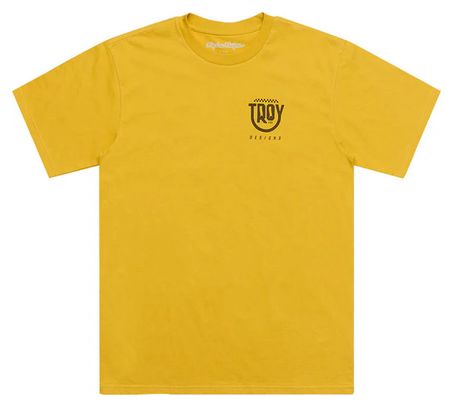Kurzarm Troy Lee Designs Smiley T-Shirt Gelb