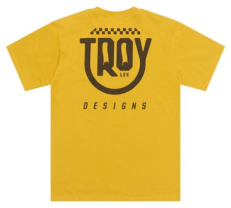 Kurzarm Troy Lee Designs Smiley T-Shirt Gelb