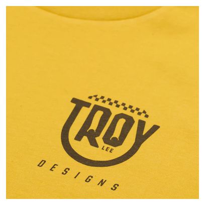 Kurzarm Troy Lee Designs Smiley T-Shirt Gelb
