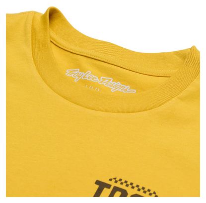 Kurzarm Troy Lee Designs Smiley T-Shirt Gelb