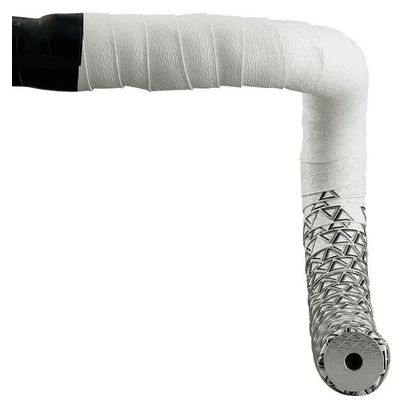 Nastro Manubrio Deda Loop Bianco/Nero con Tappi
