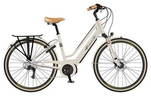 Vélo de Ville Électrique Granville E-Smooth 20 Shimano Altus 7V 400 Wh 700  mm Blanc Ivoire 2022