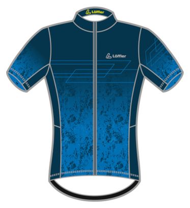 Maillot de cyclisme Loeffler manches courtes Maillot de vélo M FZ Shadow - Bleu