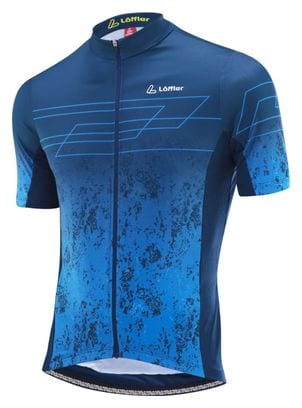 Maillot de cyclisme Loeffler manches courtes Maillot de vélo M FZ Shadow - Bleu