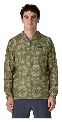 Chaqueta de manga larga Patagonia Houdini verde para hombre