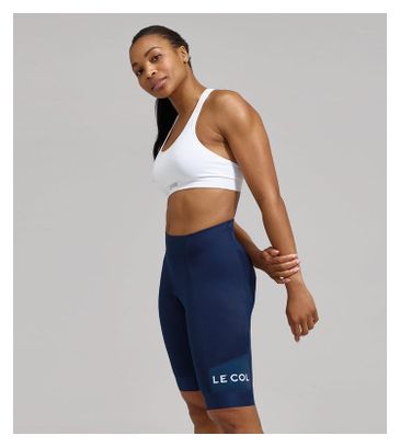 Pantalón Corto de Tirantes Le Col Sport Azul Marino para Mujer