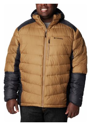 Columbia Labyrinth Loop Brown Hooded Down Jacket