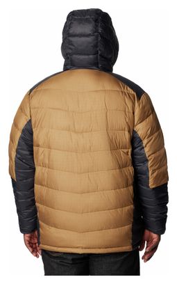Columbia Labyrinth Loop Brown Hooded Down Jacket
