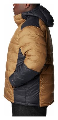 Columbia Labyrinth Loop Brown Hooded Down Jacket