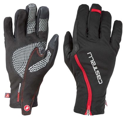 Castelli Spettacolo RoS Winterhandschuhe Schwarz Rot