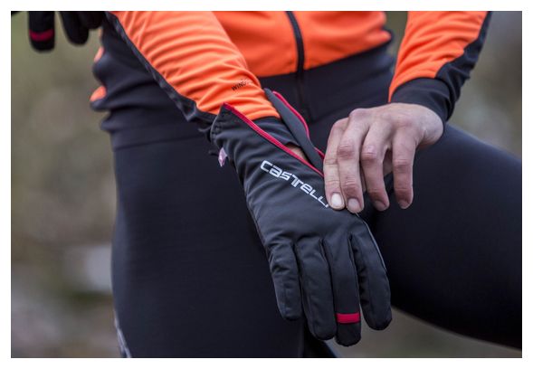 Guantes de invierno Castelli Spettacolo RoS negro rojo