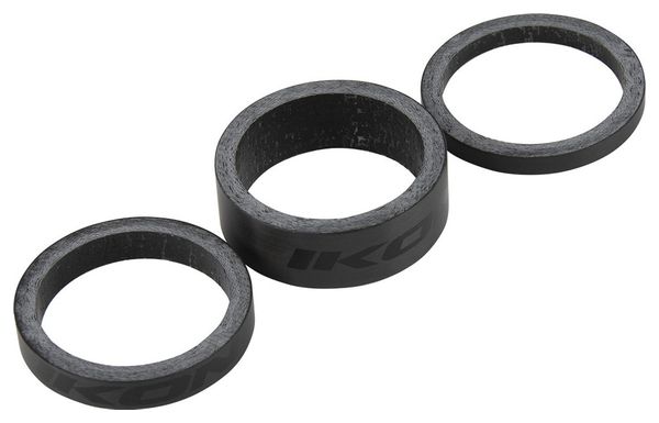 Entretoises de Direction Ikon Carbone 1'' 3-5-10mm Noir