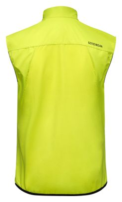 Gilet Coupe-vent GORE Bike Wear Jaune - Taille L - Homme - Windstopper