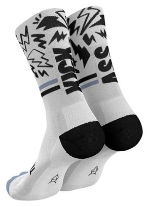 Incylence Ultralight Kickass V4 Socks, White/Black