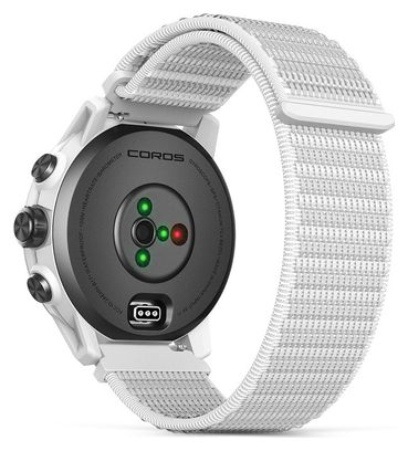 Cinturino in nylon per orologio GPS Coros Apex Pro bianco