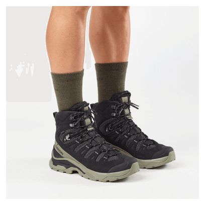 Scarpe da trekking Salomon Quest 5 GTX Nero/Kaki Uomo