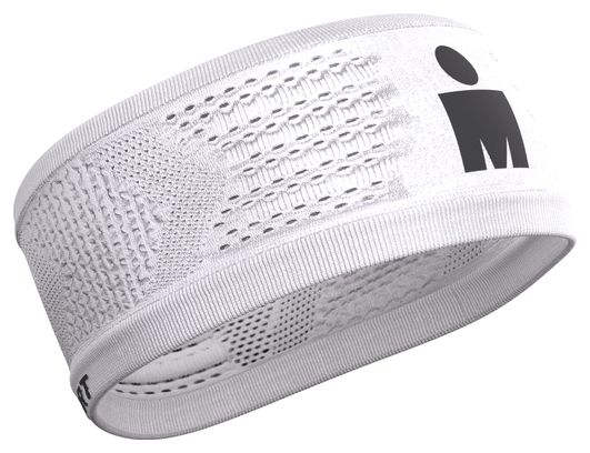 Cinta para la cabeza Compressport On/Off Ironman 2026 Blanca