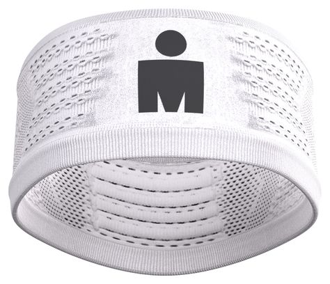 Cinta para la cabeza Compressport On/Off Ironman 2026 Blanca