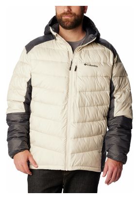 Columbia Labyrinth Loop Beige Hooded Down Jacket