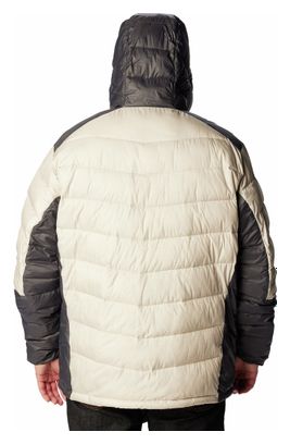 Columbia Labyrinth Loop Beige Hooded Down Jacket