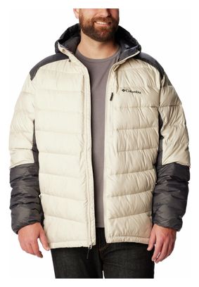Columbia Labyrinth Loop Beige Hooded Down Jacket