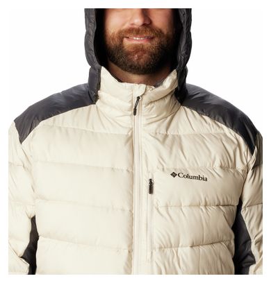 Columbia Labyrinth Loop Beige Hooded Down Jacket