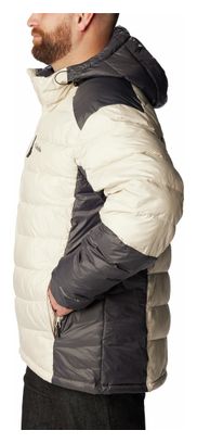 Columbia Labyrinth Loop Beige Hooded Down Jacket