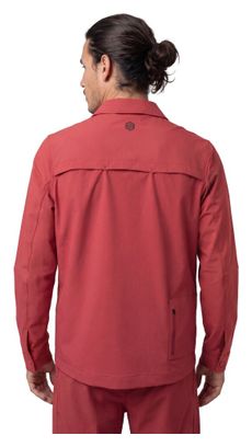 Surchemise été cyclisme gravel homme Stoneway Red Rouge