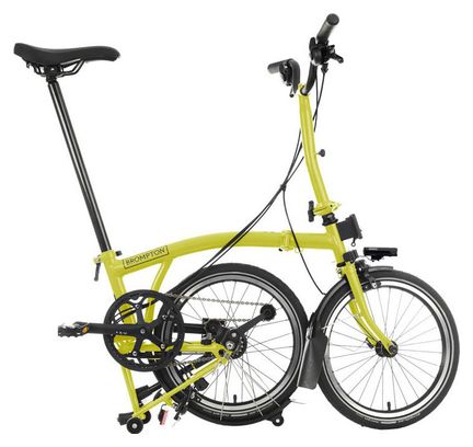 Brompton C Line Explore Mid Brompton 6V 16'' Faltrad Yuzu Lime Green